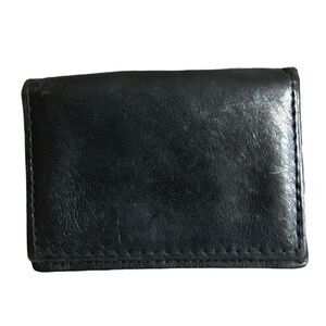 Dsquared2 Black Genuine Leather Bifold Credit Card Cash Money Holder Wallet